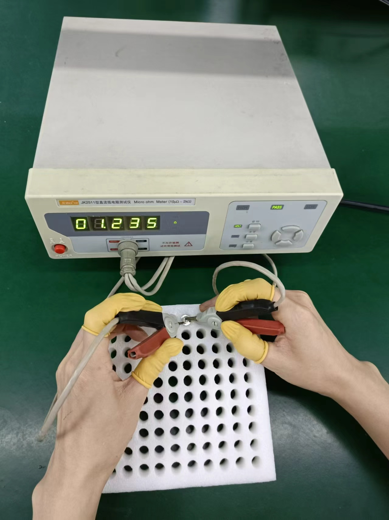 Electrical resistance measurement